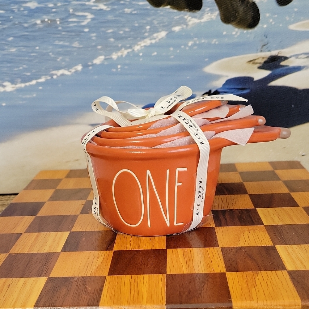 Rae Dunn Orange Measuring Cups